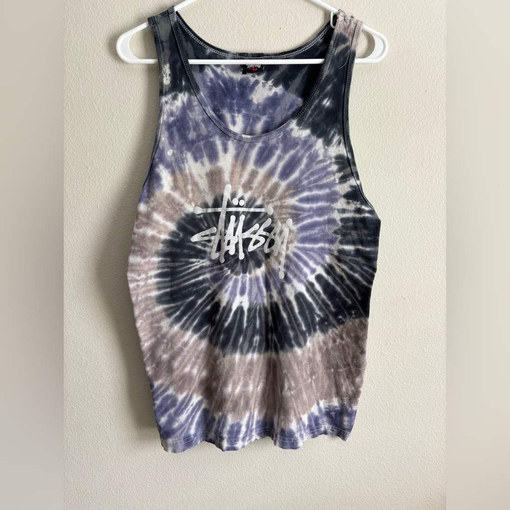 Stussy VINTAGE Tie-Dye Tank Top